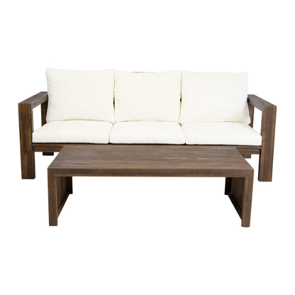 3 Seater Patio Set, Outdoor Sofa & Coffee Table Set