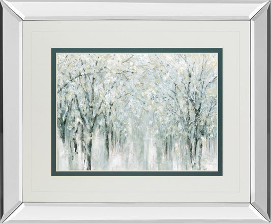 Winter Mist By Carol Robinson - Mirror Framed Print Wall Art - Gray