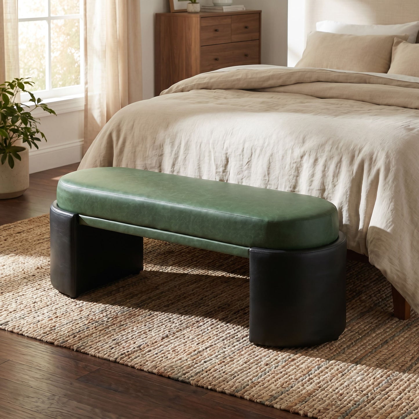 Upholstered Indoor Dining Bench
