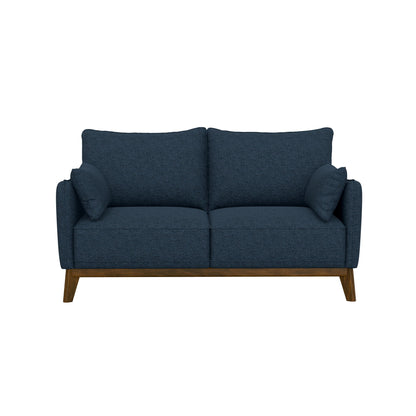 Loveseat With Flared Legs - Blue
