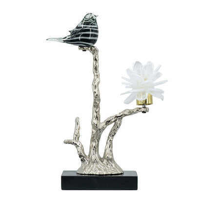 Aluminum Candle Holder With Marble Stand
