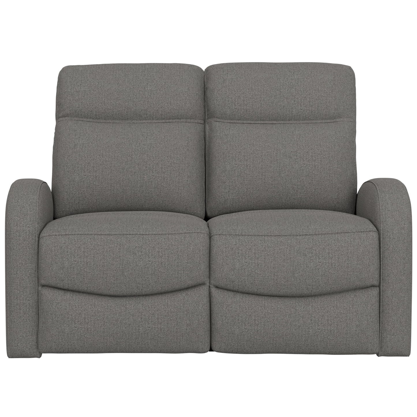 Manual Reclining Loveseat With Dual Seating Support For Living Room