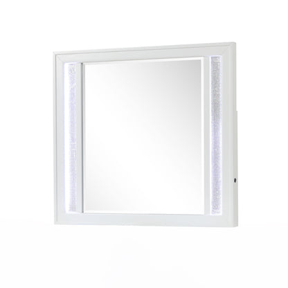 Abigale - Mirror For Dresser Top Made With LED (Includes Only Mirror) - White