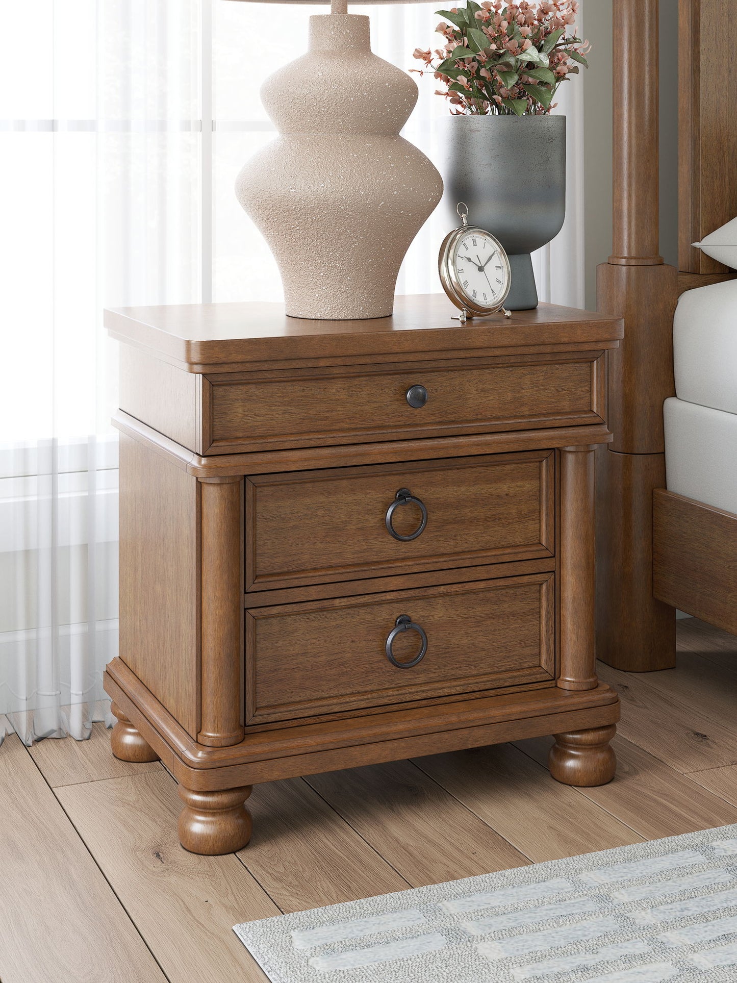 Rowlenstown - Three Drawer Night Stand