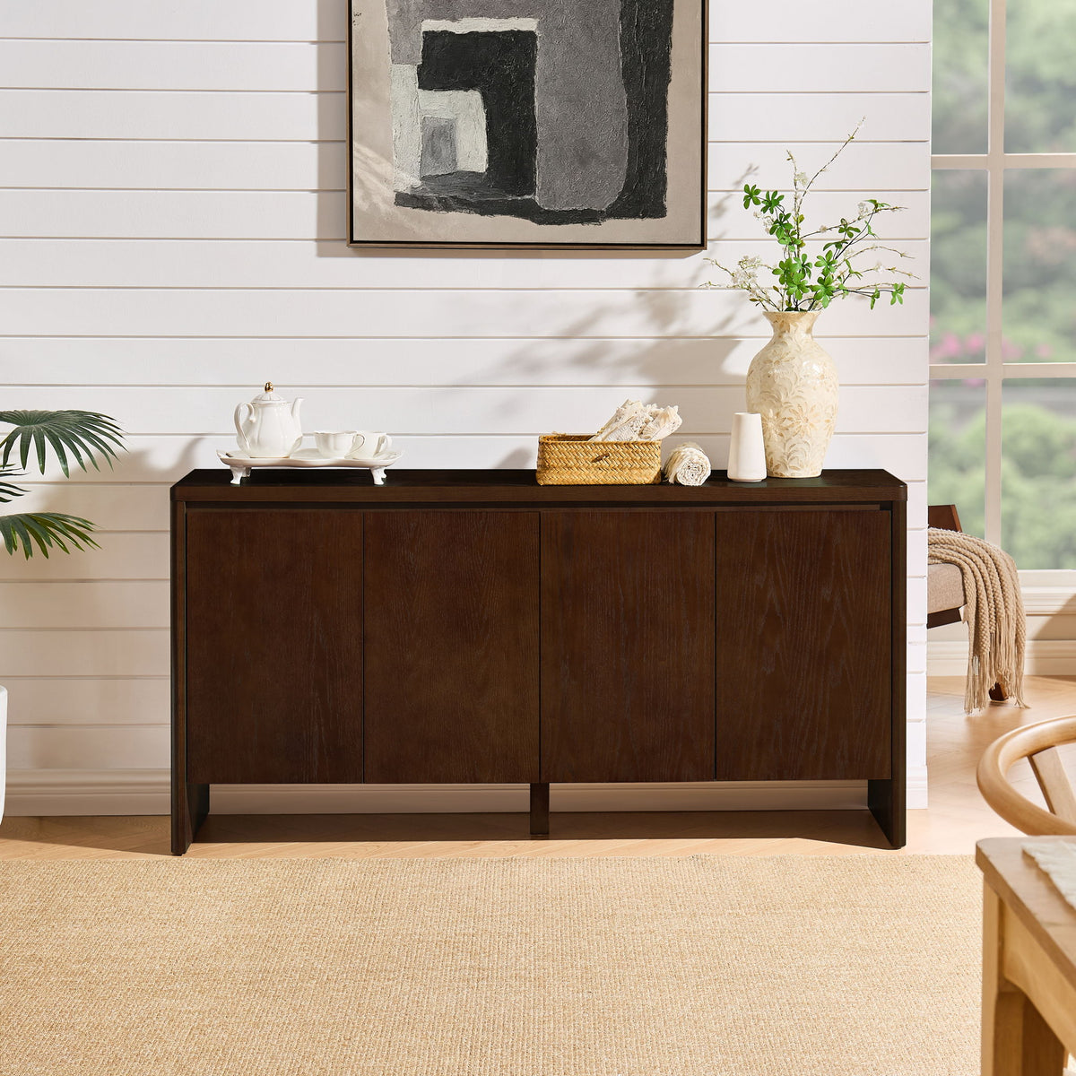 Sideboard Buffet Cabinet With Adjustable Shelves