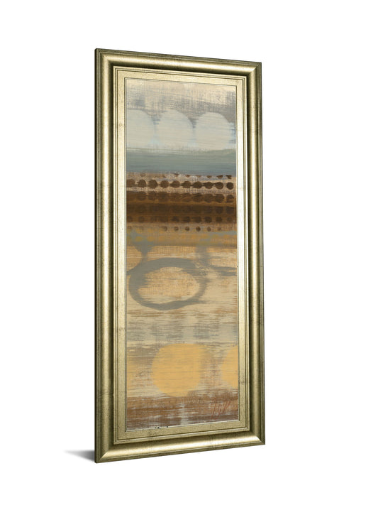 Movement Panel Il By Jeni Lee - Framed Print Wall Art - Light Brown