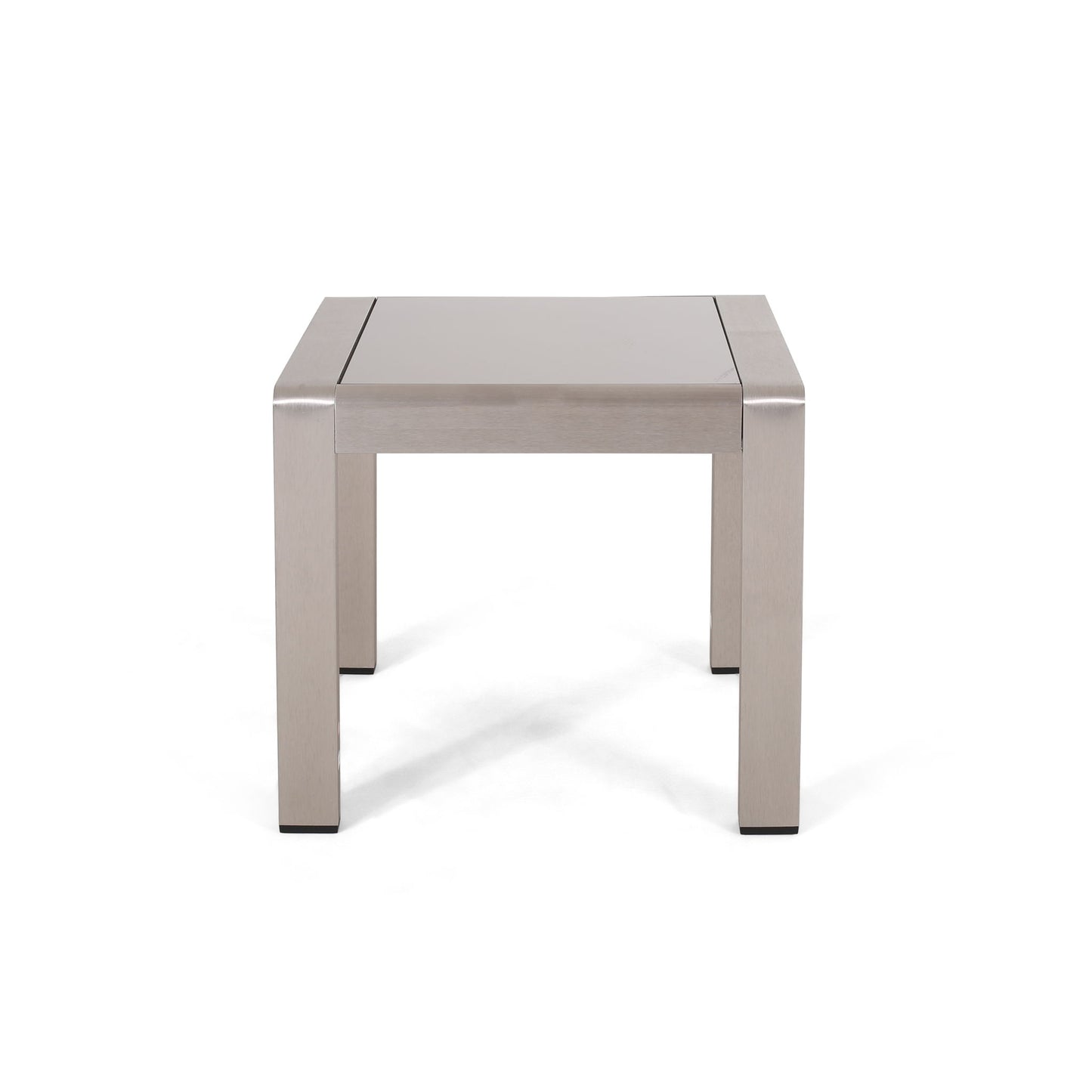 Cape Coral - Contemporary Side Table With Frosted Glass Top