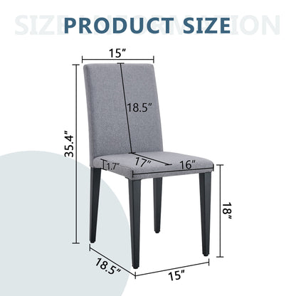 Versatile Dining Chairs With Comfortable Design And Metal Legs
