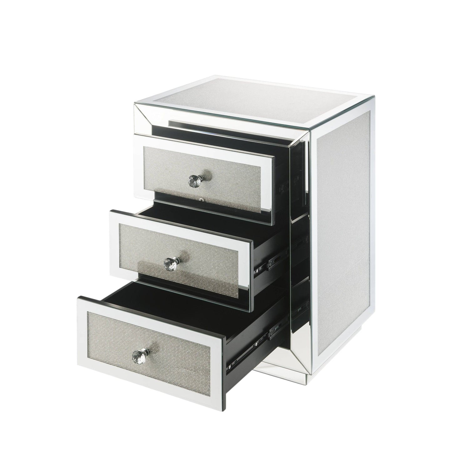 Noralie - Accent Table - Silver / Mirror