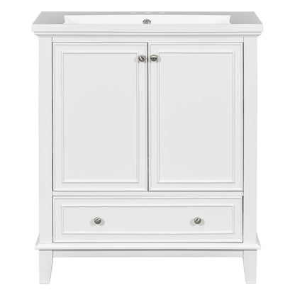 Modern Bathroom Vanity With Sink Combo, Multi Functional Cabinet With Doors And Drawer