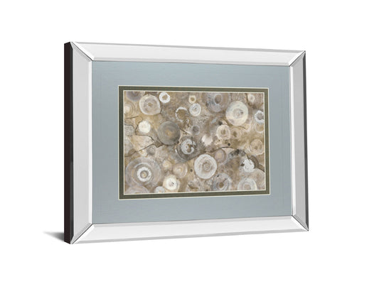 Natural Agate By Albena Hristova - Mirror Framed Print Wall Art - Beige