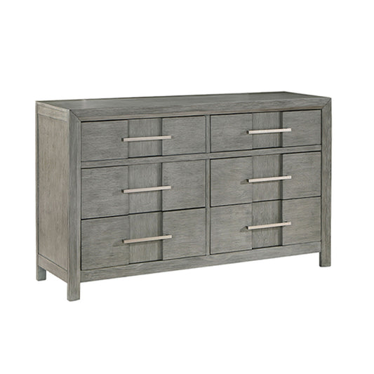 6 Drawer Dresser - Gray - Wood