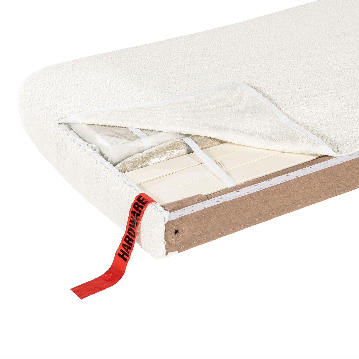 Roman - Curved Headboard Upholstered Platform Bed