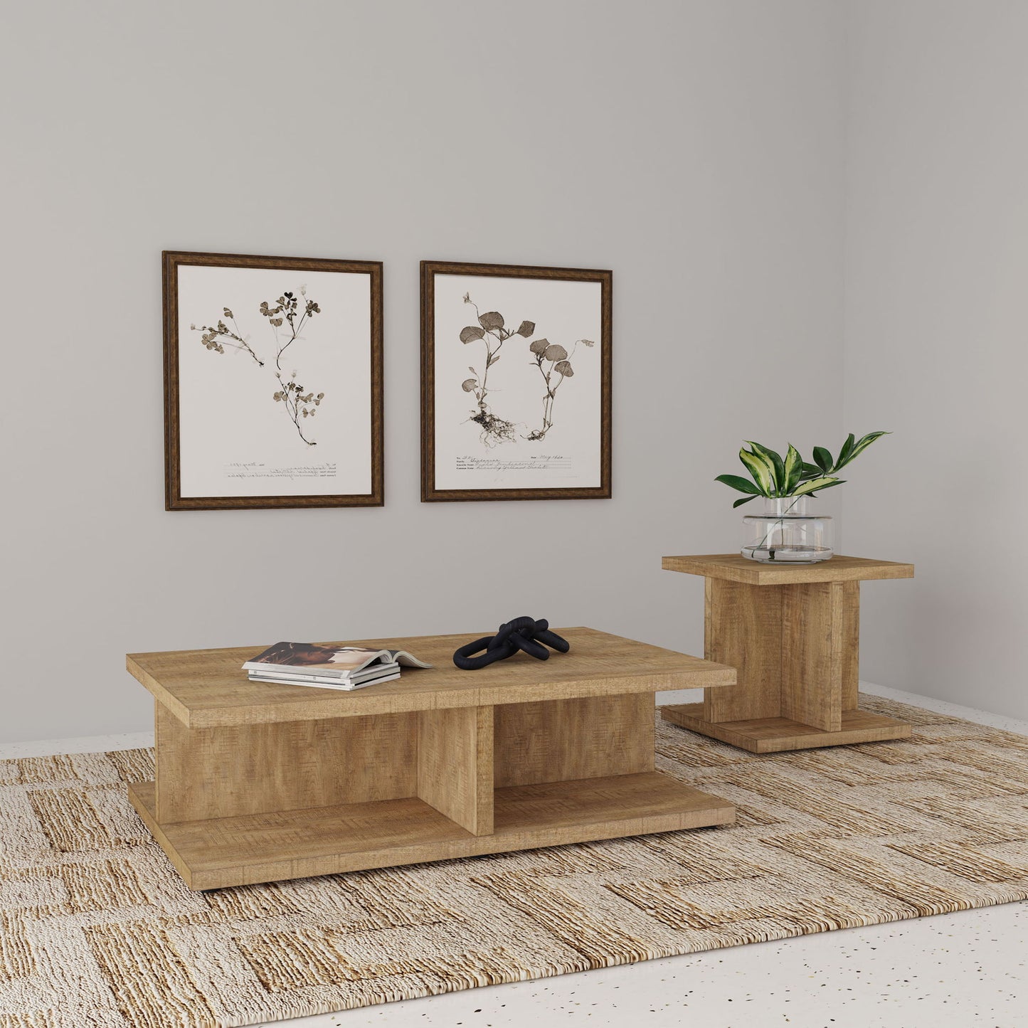 Metron - Coffee And End Table Set