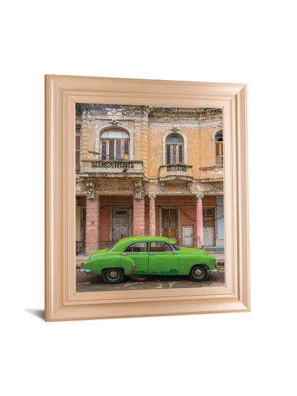 Classic Havana By Alan Copson - Framed Print Wall Art - Beige
