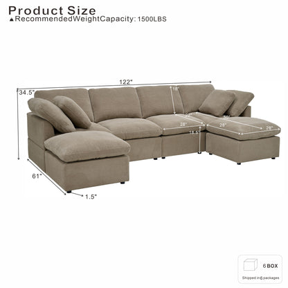 Modular Cloud Sofa, Freely Configurable Corner