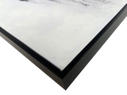 Veiled Reverie Hand-Embellished Canvas In Frame - Black / White