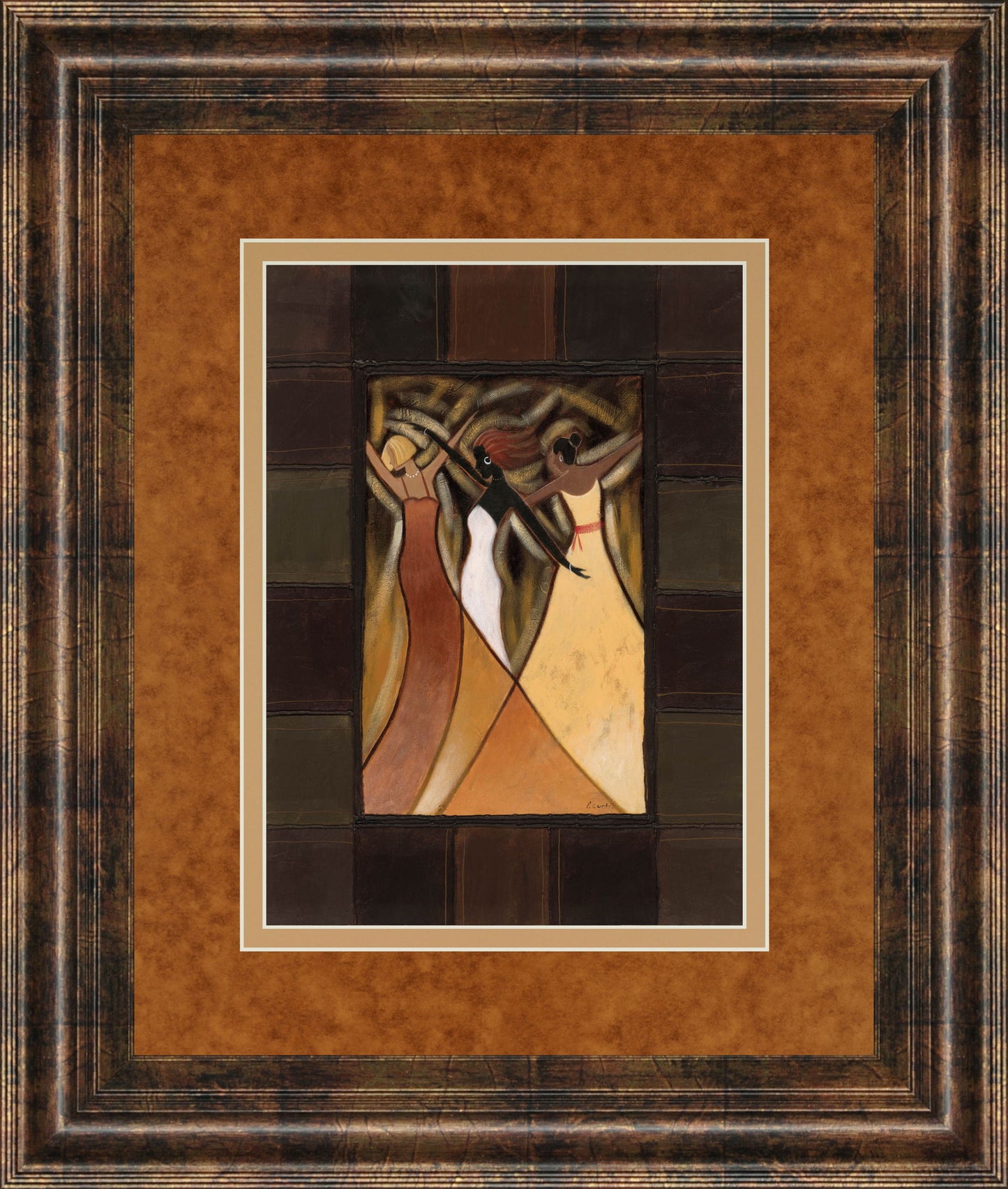 Divine Grace Il By Rob Hefferan - Framed Print Wall Art - Light Brown