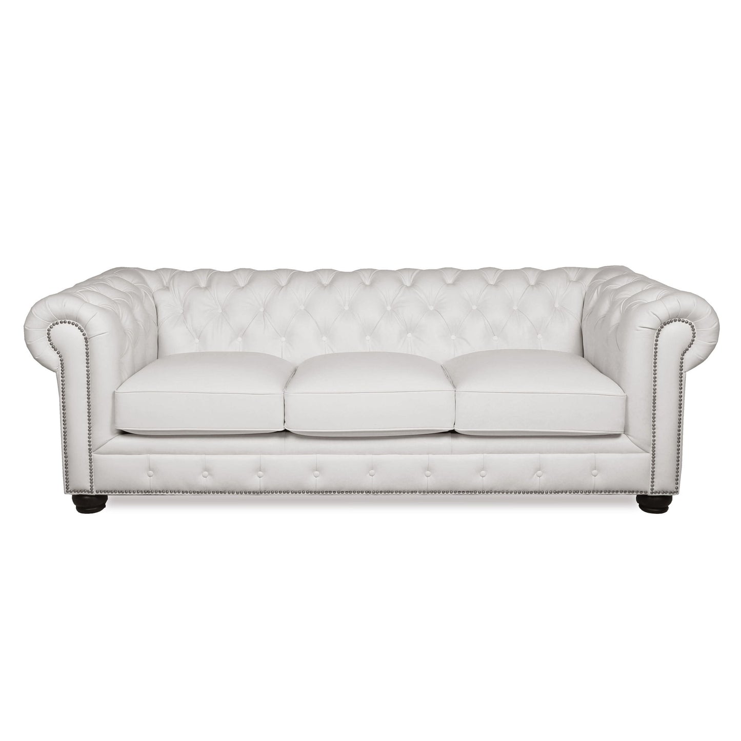 Traditional Tufted Chesterfield Nailhead Sofa