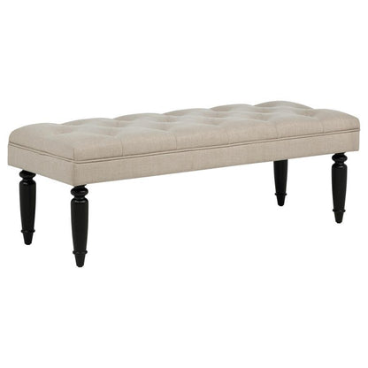 Marsha - 52" Upholstered Entryway Accent Bench - Latte