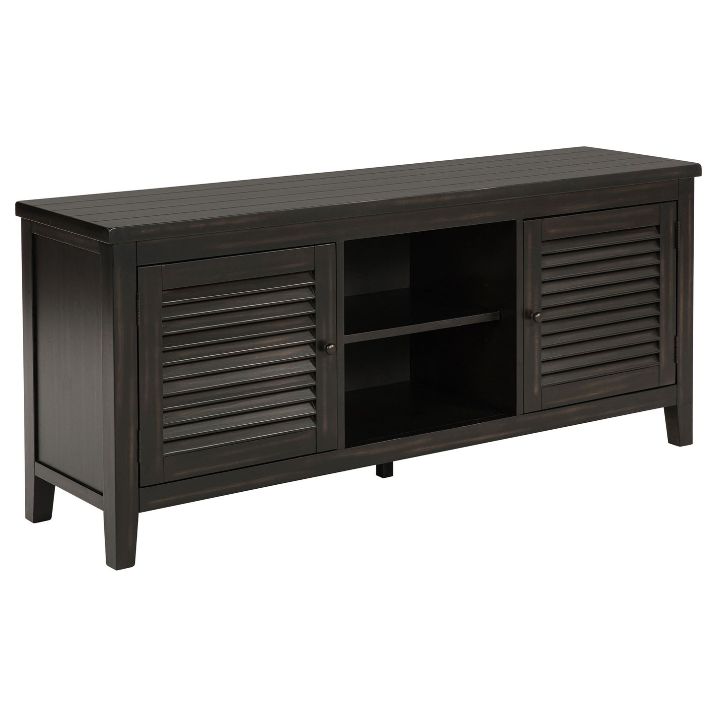 Concord - 2-Door TV Stand Console - Distressed Java