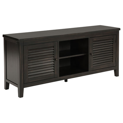 Concord - 2-Door TV Stand Console - Distressed Java