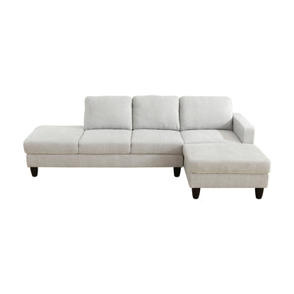 L - Shaped Sectional Sofa With Chaise & Ottoman
