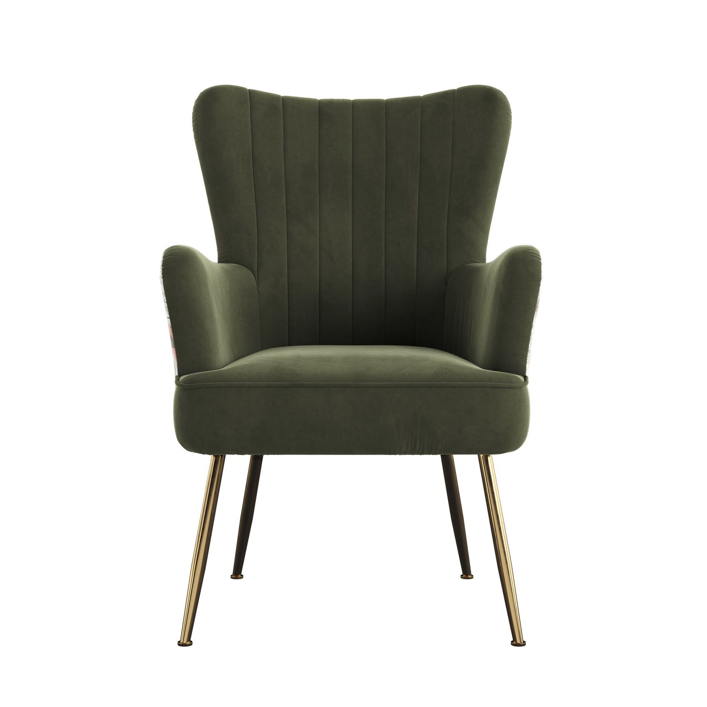 Accent Chair With Unique Print Fabric