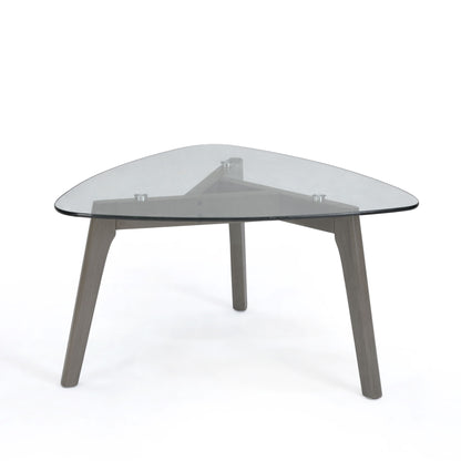 Modern Coffee Table With Wood Construction And Compact Design