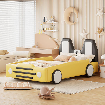 High Quality Race Car Shaped Platform Bed & Wheels