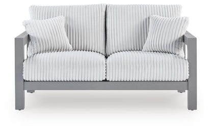 Hurley Park - Loveseat With Cushion - Gray