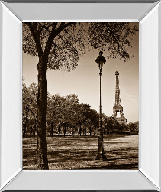 An Afternoon Stroll-pari By Maihara - Mirrored Frame - Light Brown