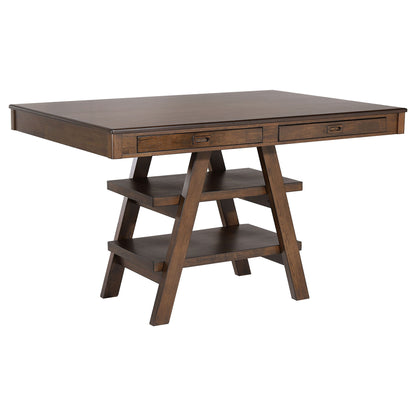 Ferrara - 5 Piece Counter Height Dining Set With Chairs - Walnut