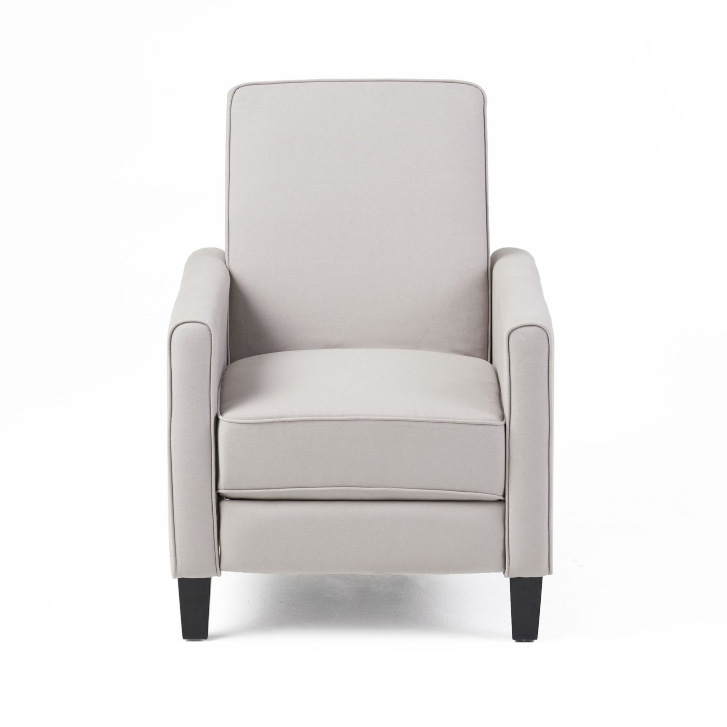 Gray armchair on a white background