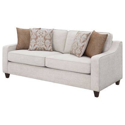 Mahaffey - Christine Upholstered Sloped Arm Sofa - Beige