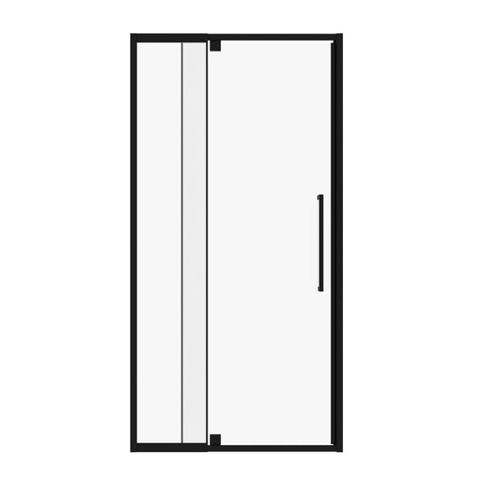 Semi-Frameless Pivot Hinged Shower Door, Reversible Design