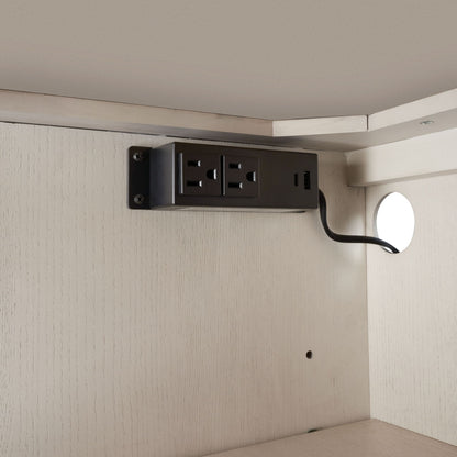 Server With Base - White