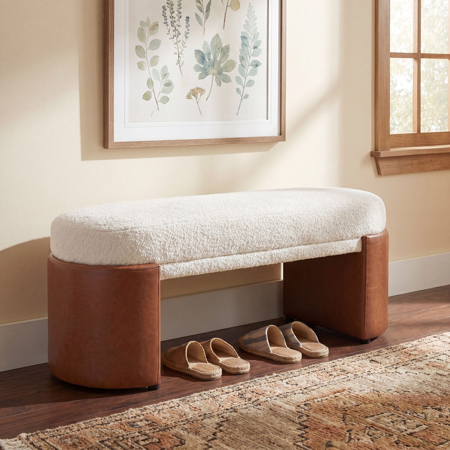 Upholstered Indoor Dining Bench