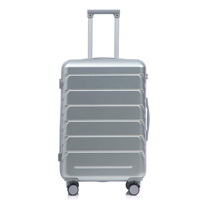 Hard Shell Luggage With Scratch Resistant Surface, 4 Wheels, Combination Lock & Side Hooks