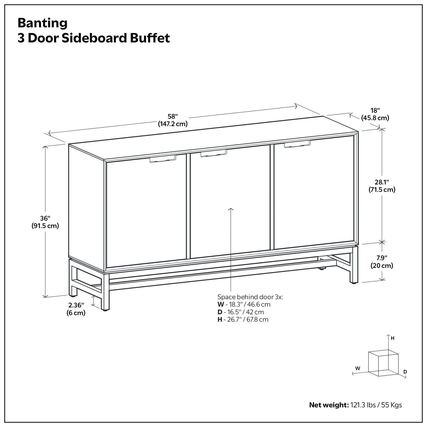Banting - Door Sideboard Buffet