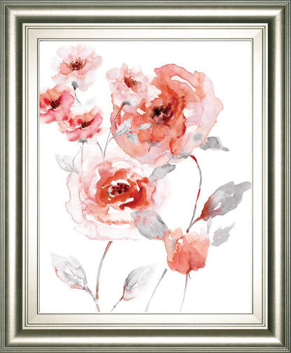 22x26 Translucent Blush II By Nan - Pink