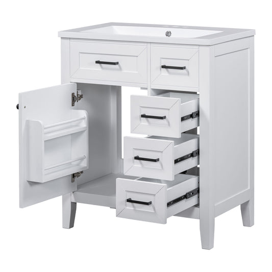 Modern Bathroom Vanity With Sink Combo, 3 Drawers