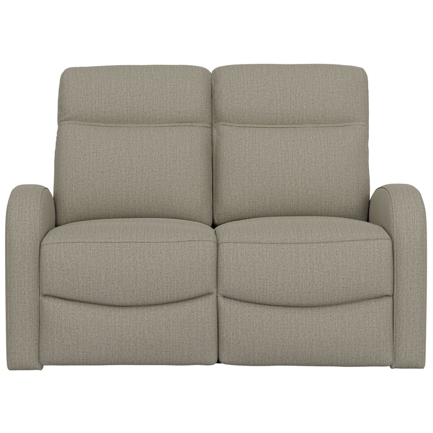 Manual Reclining Loveseat With Dual Seating Support For Living Room