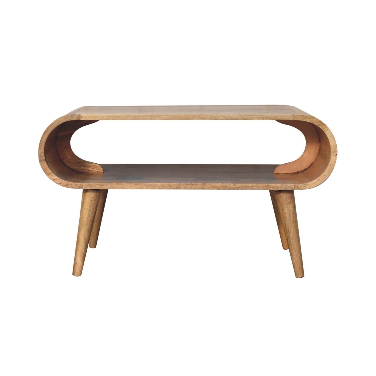 Solid Wood Open Coffee Table