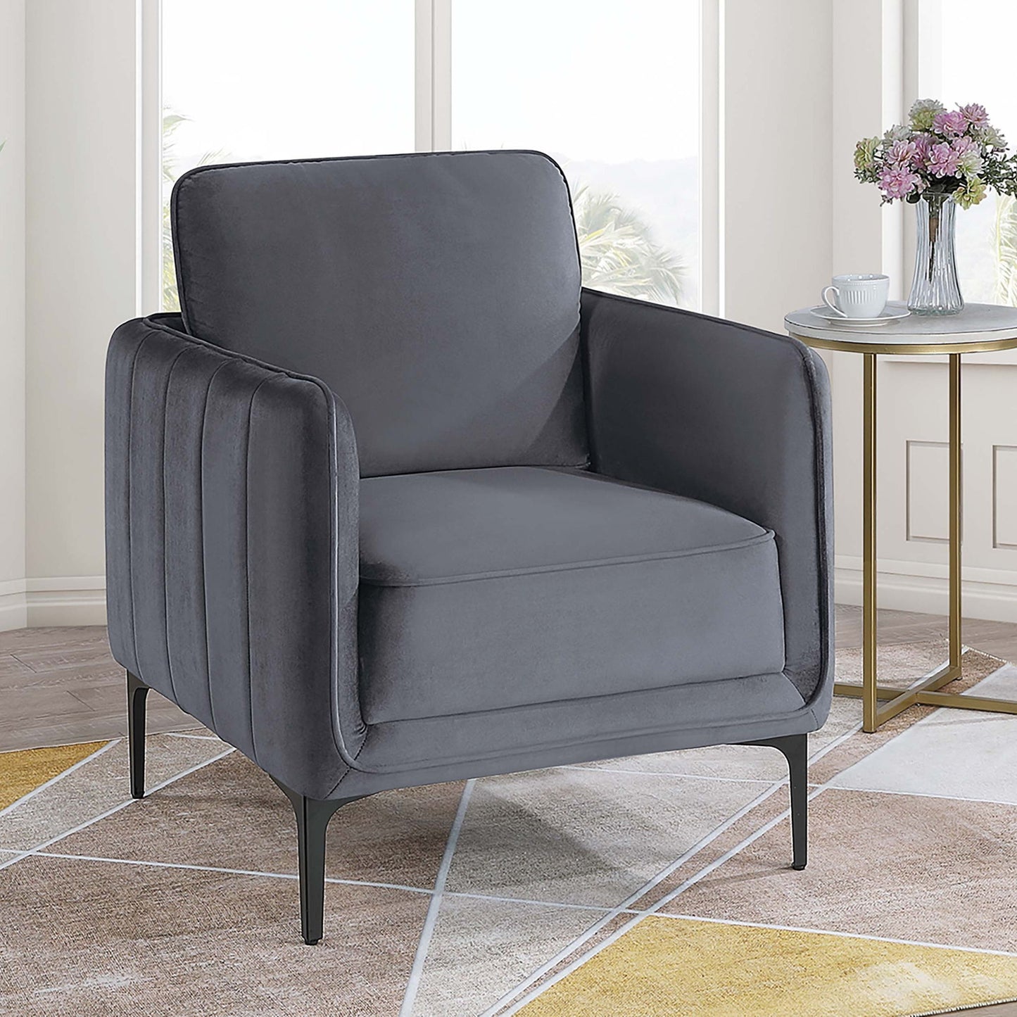 Elegant Accent Chair, Upholstered