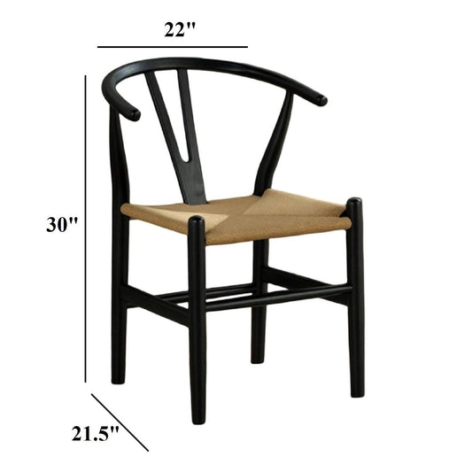 Side Chairs Dining Room Furniture (Set of 2) - Black