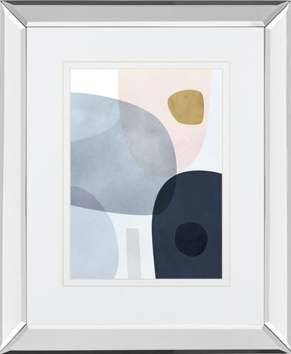 Monde II By Victoria Borges, Mirrored Frame - Gray