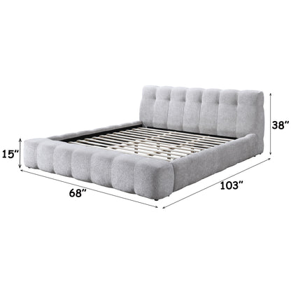 Hannah - Queen Upholstered Bed - Gray