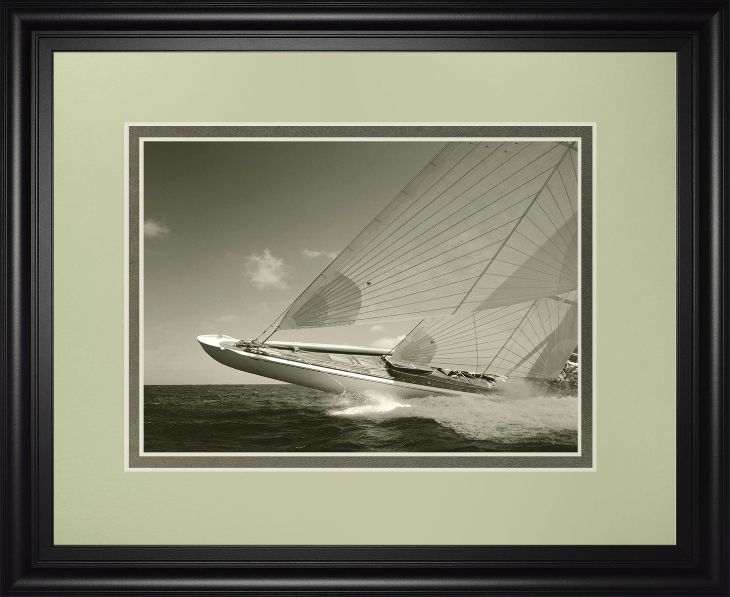 Sea Spray Il By Michael Kahn - Framed Print Wall Art - Gray