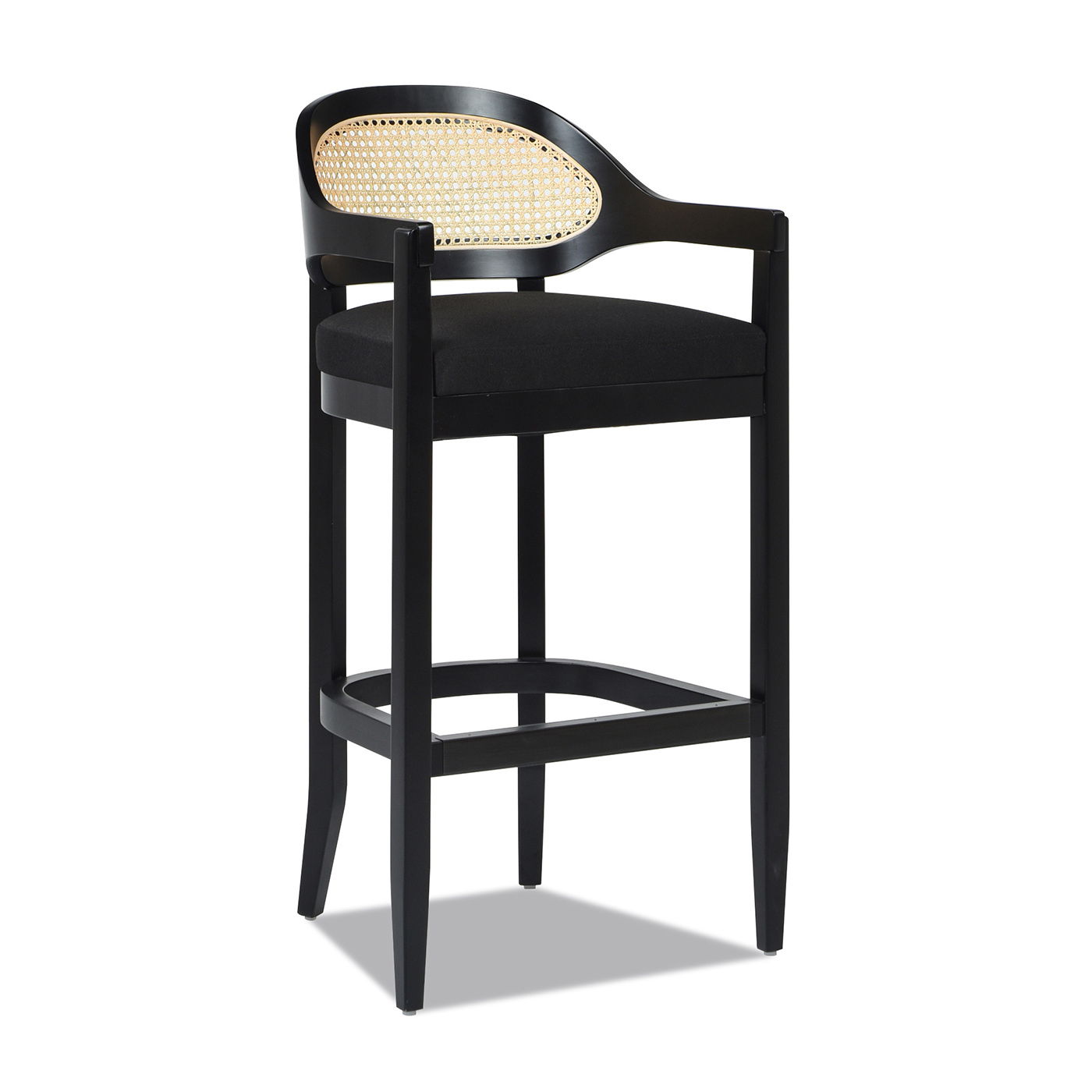Americana - Mid-Century Modern Cane Back Counter Stool